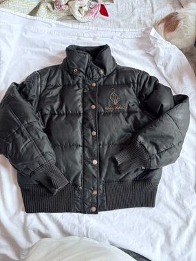 GUC Baby Phat Black Puffer Jacket with removable sleeves